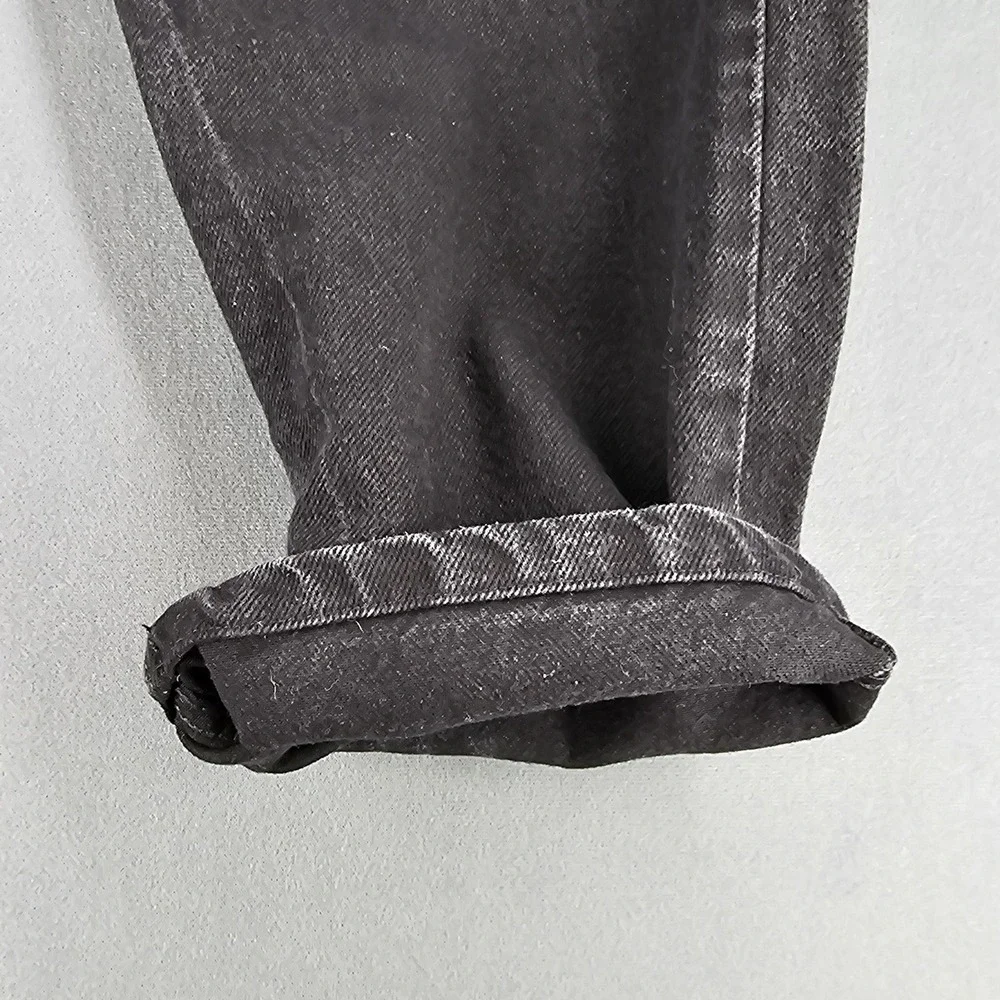 Levis 505 Jeans Mens 33x23 Black Denim‎ Regular Fit Straight Leg